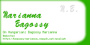 marianna bagossy business card